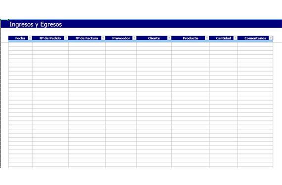 plantilla inventario stock