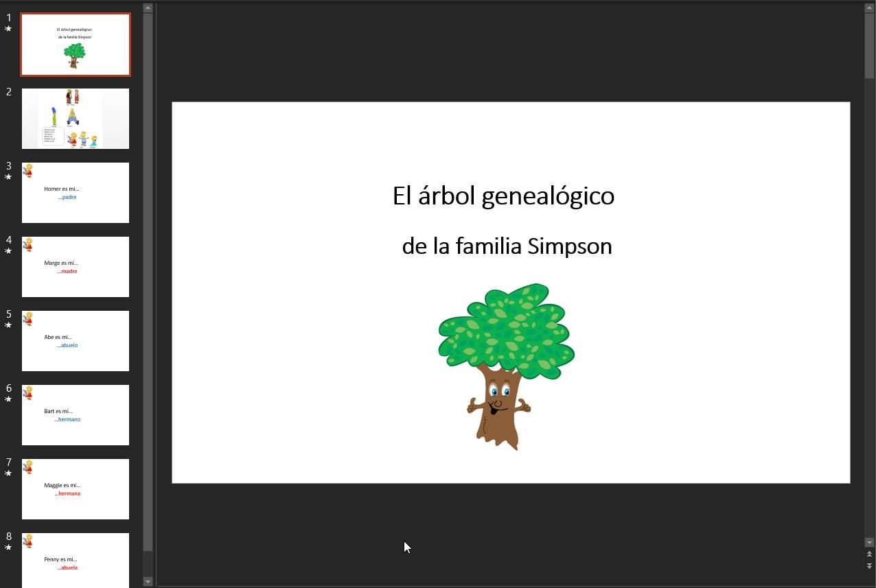 arbol genealogico plantilla powerpoint